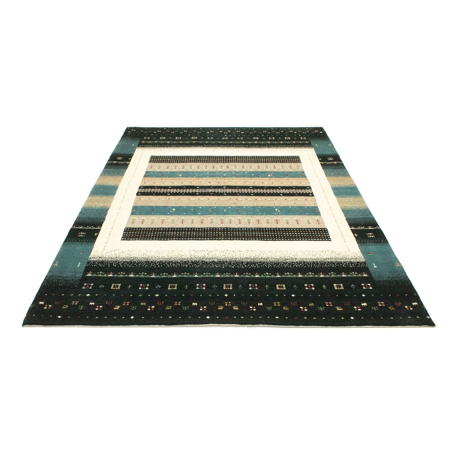 Gabbeh Tæppe - Loribaft Persisk - 241 x 170 cm - flerfarvet