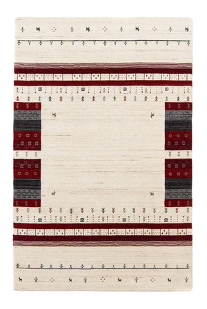 Gabbeh Tæppe - Loribaft Persisk - 200 x 138 cm - beige