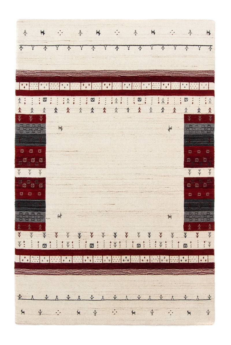 Gabbeh Tæppe - Loribaft Persisk - 200 x 138 cm - beige