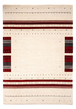 Gabbeh Tæppe - Loribaft Persisk - 350 x 248 cm - beige