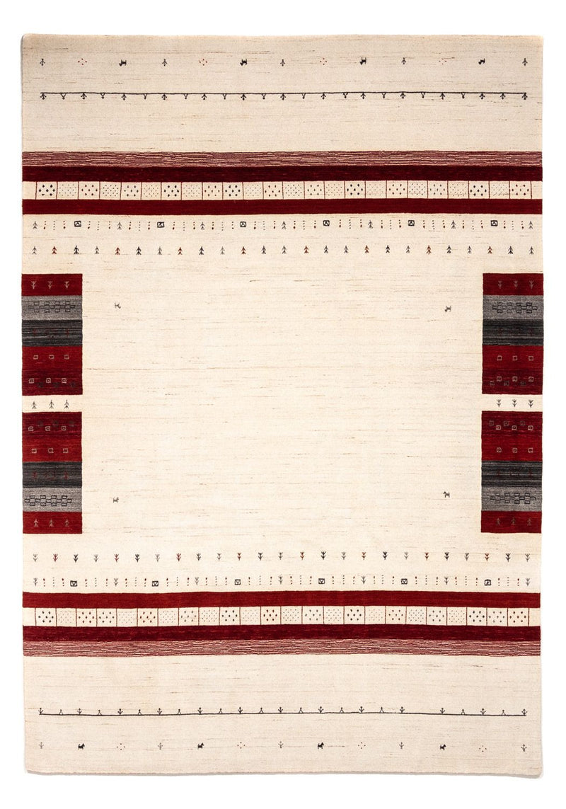 Gabbeh Tæppe - Loribaft Persisk - 350 x 248 cm - beige