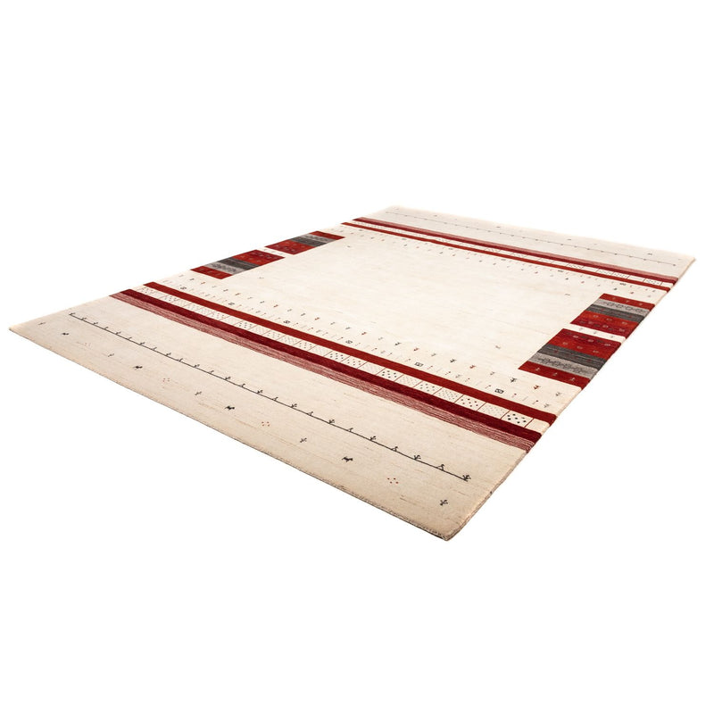 Gabbeh Tæppe - Loribaft Persisk - 350 x 248 cm - beige