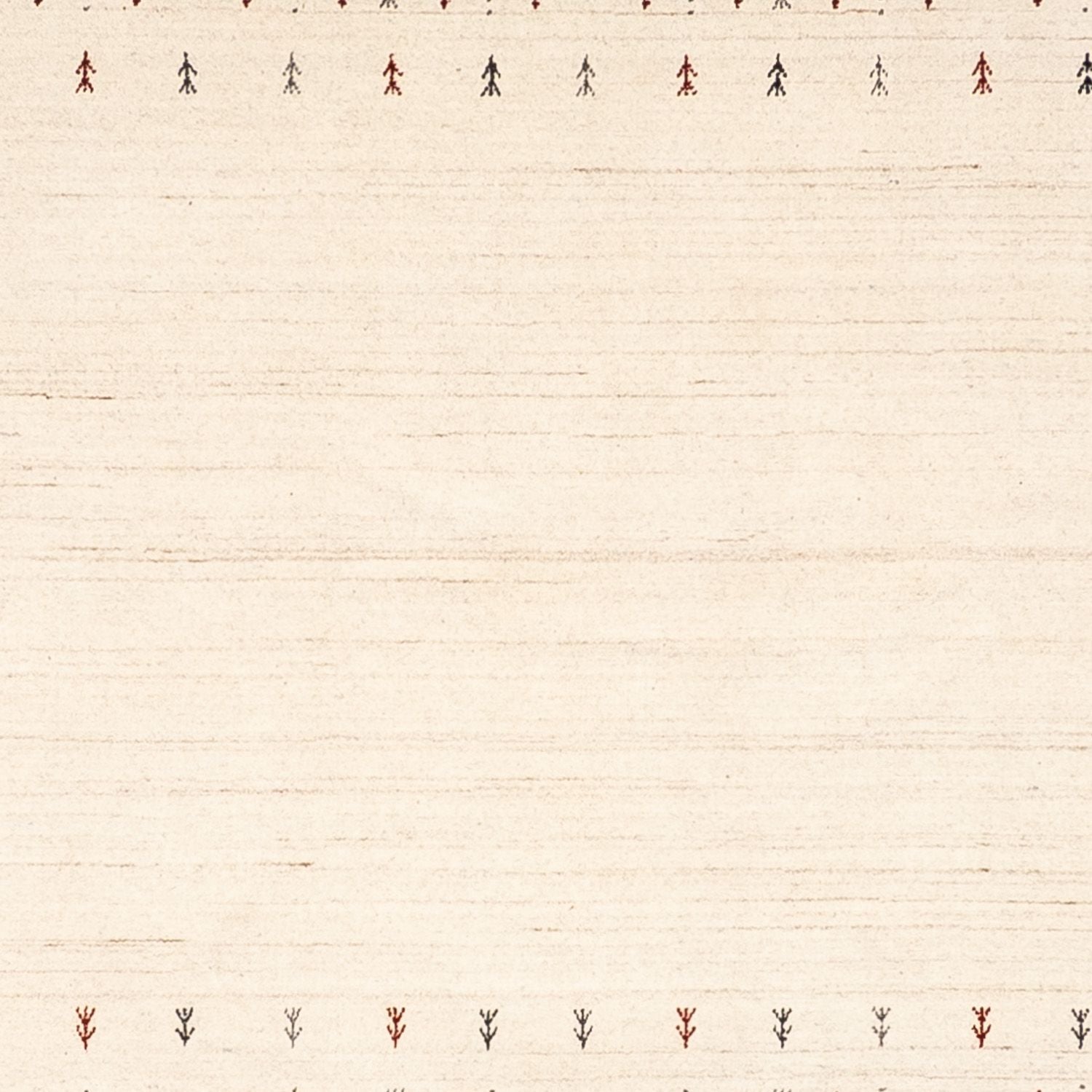 Gabbeh Tæppe - Loribaft Persisk - 250 x 198 cm - beige