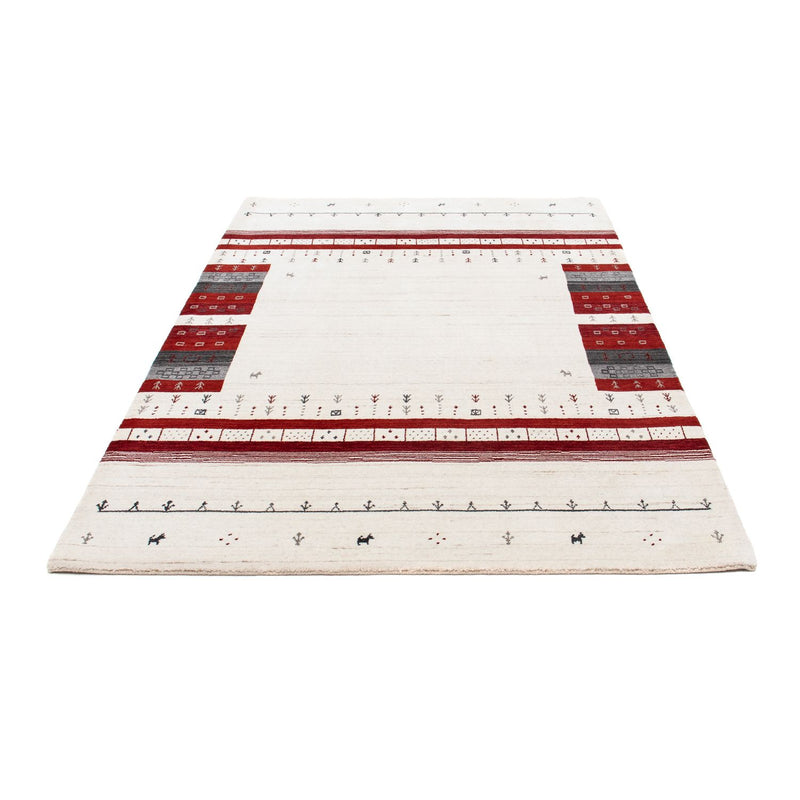 Gabbeh Tæppe - Loribaft Persisk - 200 x 143 cm - beige