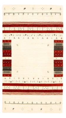 Gabbeh Tæppe - Loribaft Persisk - 161 x 92 cm - beige