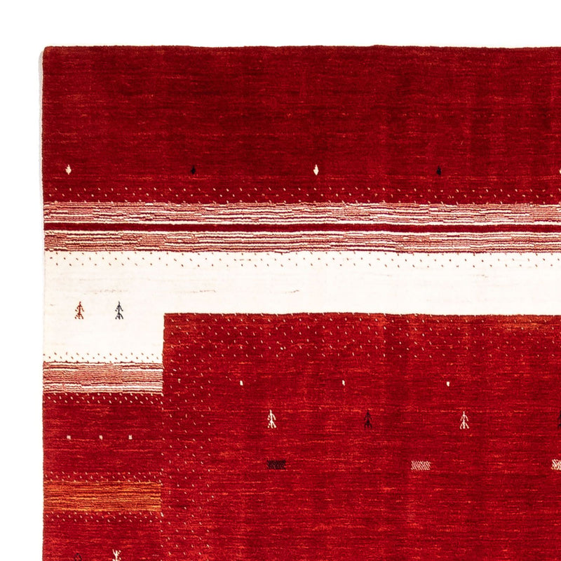 Gabbeh Tæppe - Loribaft Persisk - 350 x 247 cm - rød