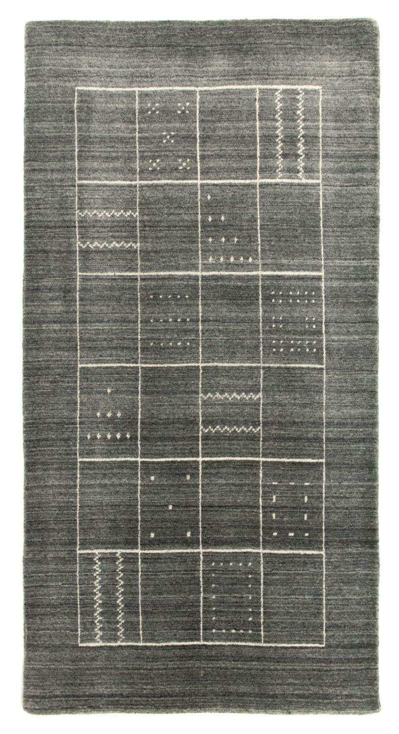 Vintage tæppe - 144 x 74 cm - grå