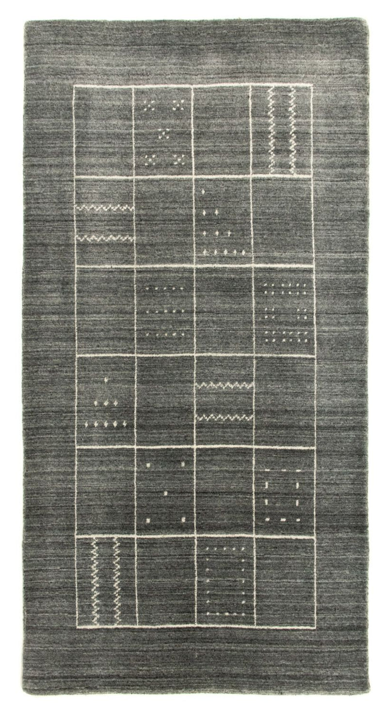 Vintage tæppe - 144 x 74 cm - grå