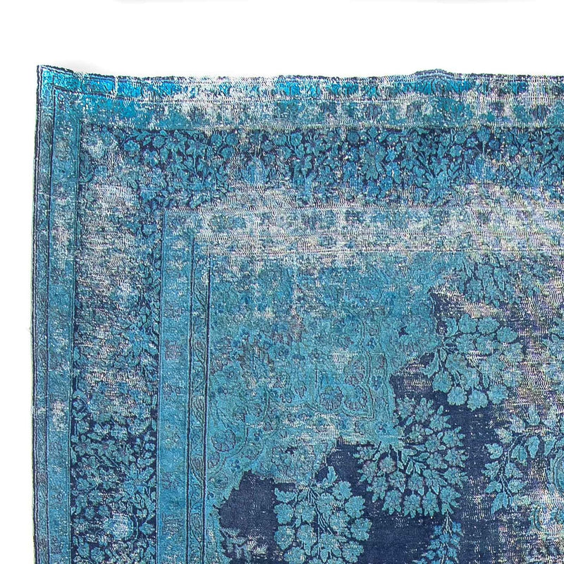 Vintage tæppe - 333 x 258 cm - blå