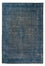 Vintage tæppe - 386 x 290 cm - mørkeblå