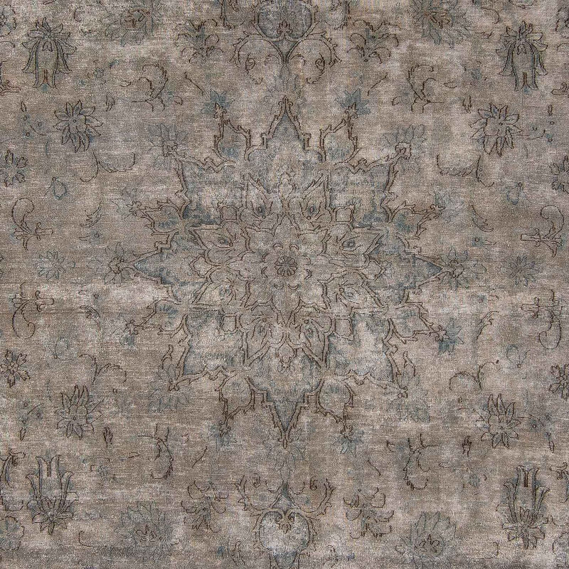 Vintage tæppe - 389 x 290 cm - grå