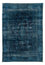 Vintage tæppe - 384 x 293 cm - mørkeblå
