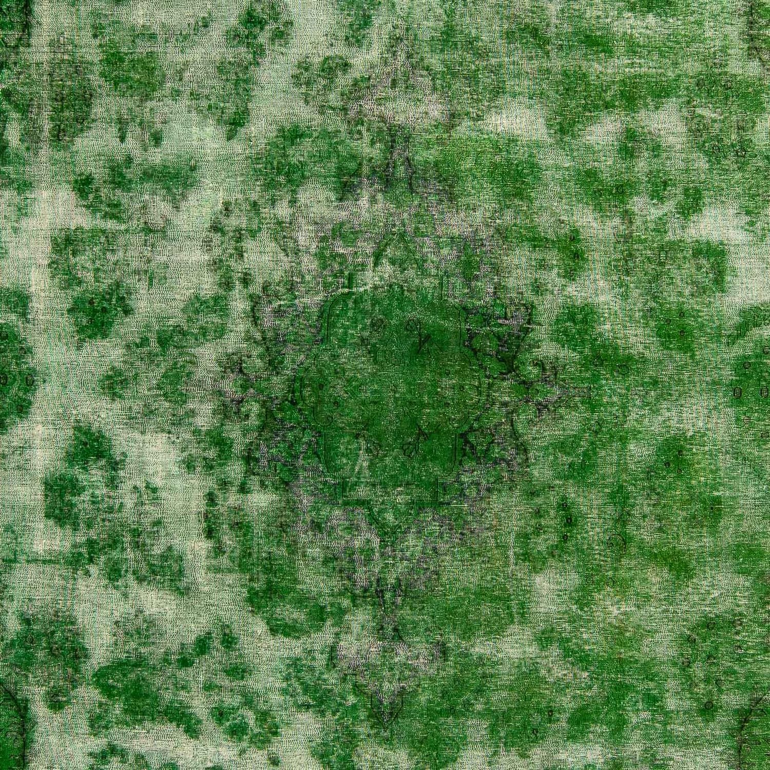 Vintage tæppe - 392 x 294 cm - grøn