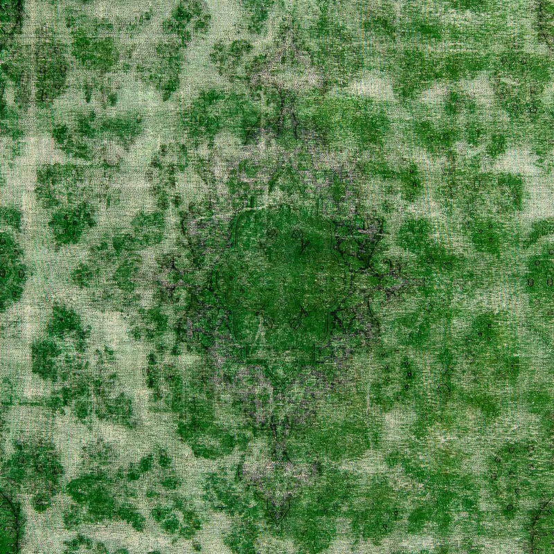 Vintage tæppe - 392 x 294 cm - grøn
