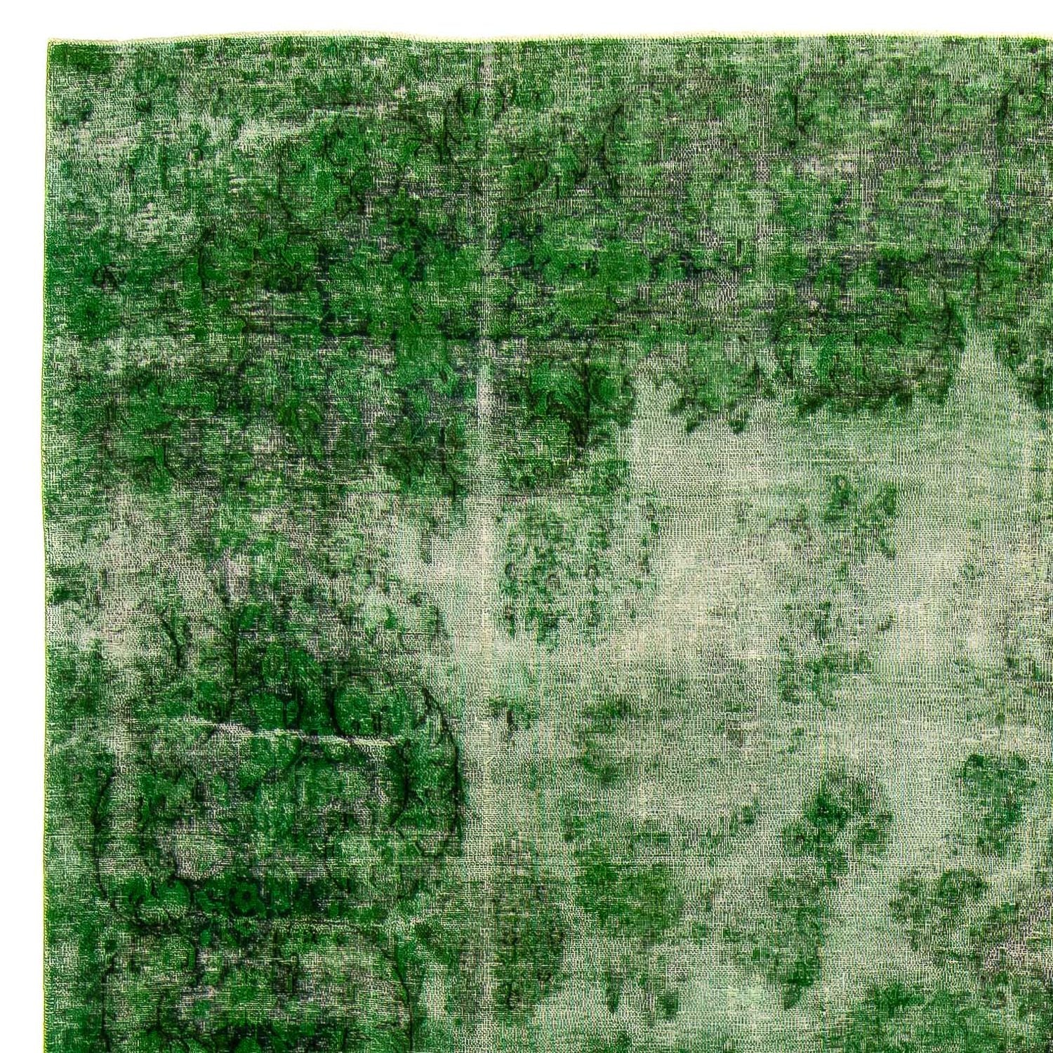 Vintage tæppe - 392 x 294 cm - grøn