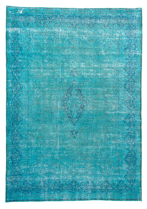 Vintage tæppe - 395 x 295 cm - blå