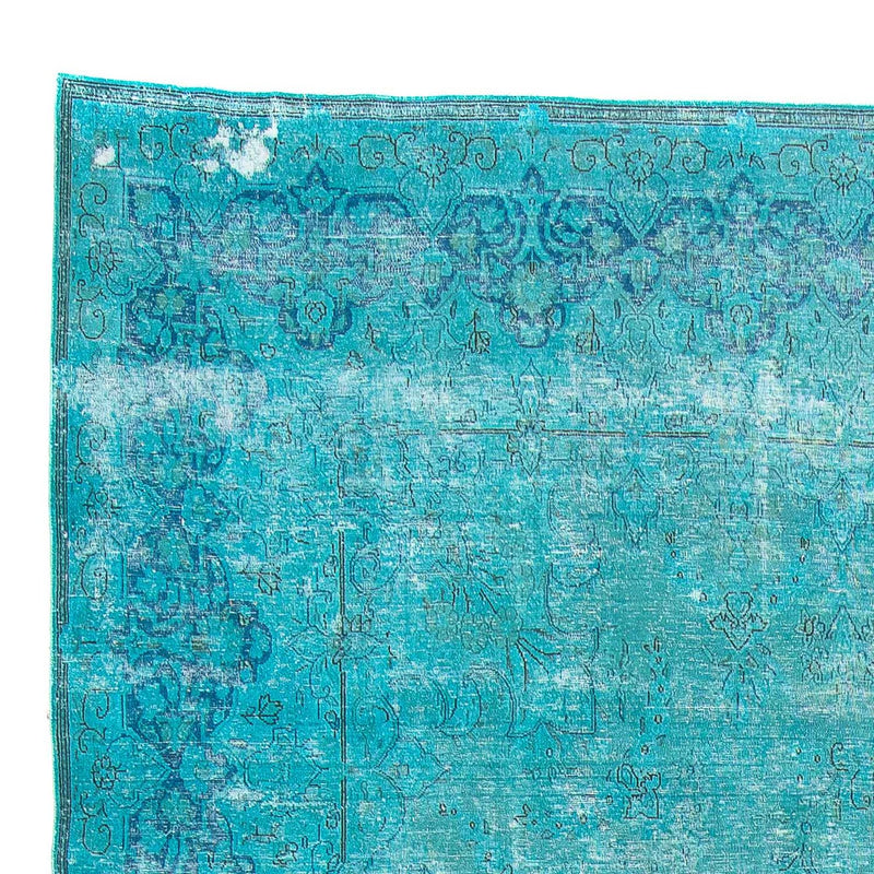 Vintage tæppe - 395 x 295 cm - blå