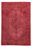 Vintage tæppe - 383 x 285 cm - mørkerød