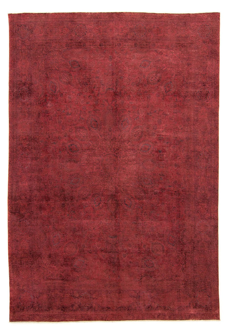 Vintage tæppe - 393 x 285 cm - mørkerød