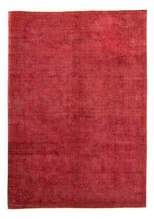 Vintage tæppe - 370 x 288 cm - mørkerød