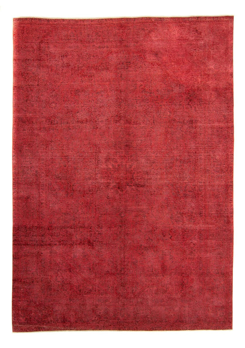 Vintage tæppe - 370 x 288 cm - mørkerød