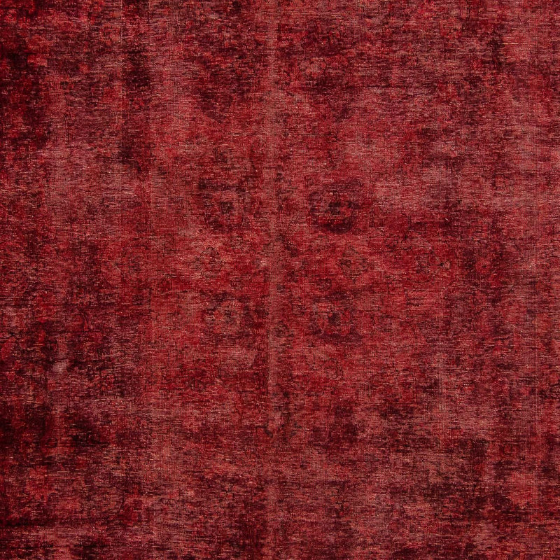 Vintage tæppe - 398 x 300 cm - mørkerød