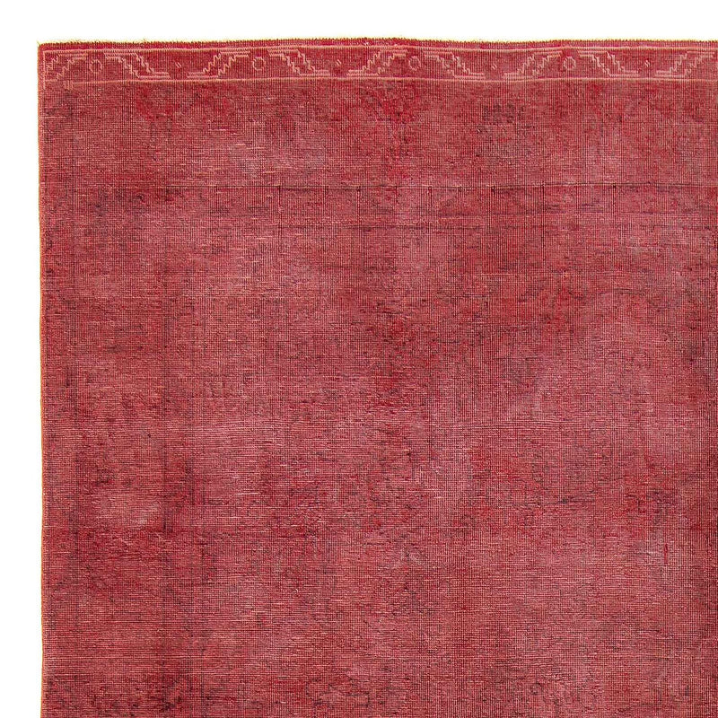 Designer tæppe - 210 x 156 cm - mørkerød