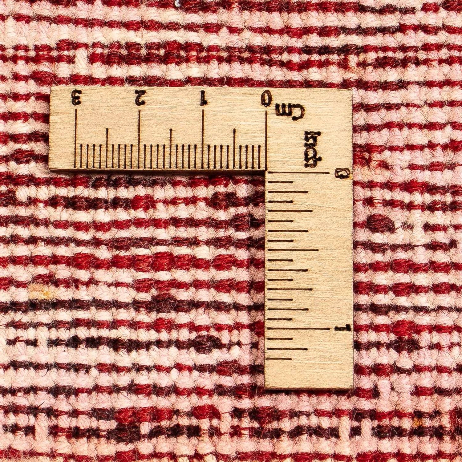 Vintage tæppe - 401 x 302 cm - mørkerød