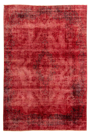 Vintage tæppe - 385 x 265 cm - mørkerød