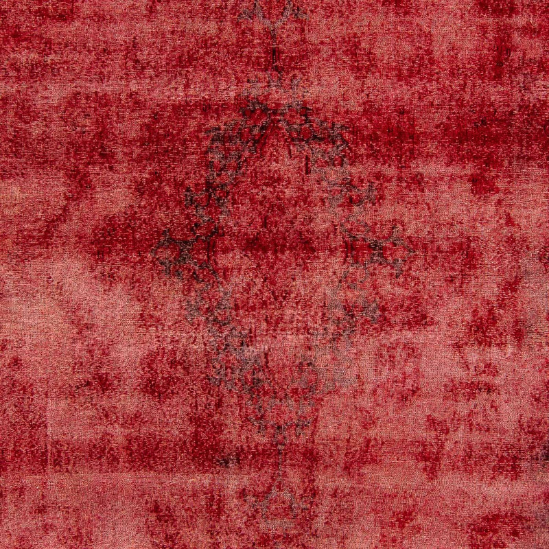 Vintage tæppe - 385 x 265 cm - mørkerød