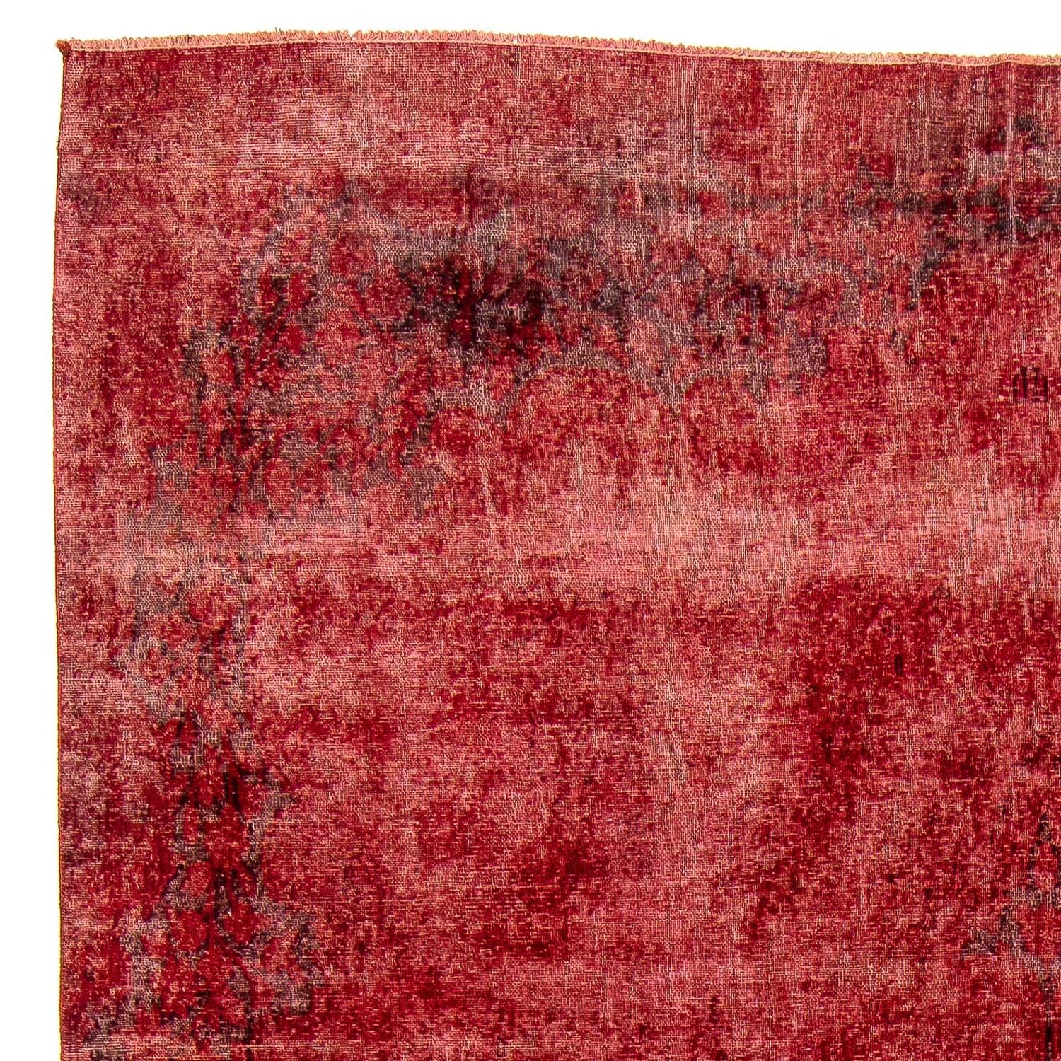Vintage tæppe - 385 x 265 cm - mørkerød