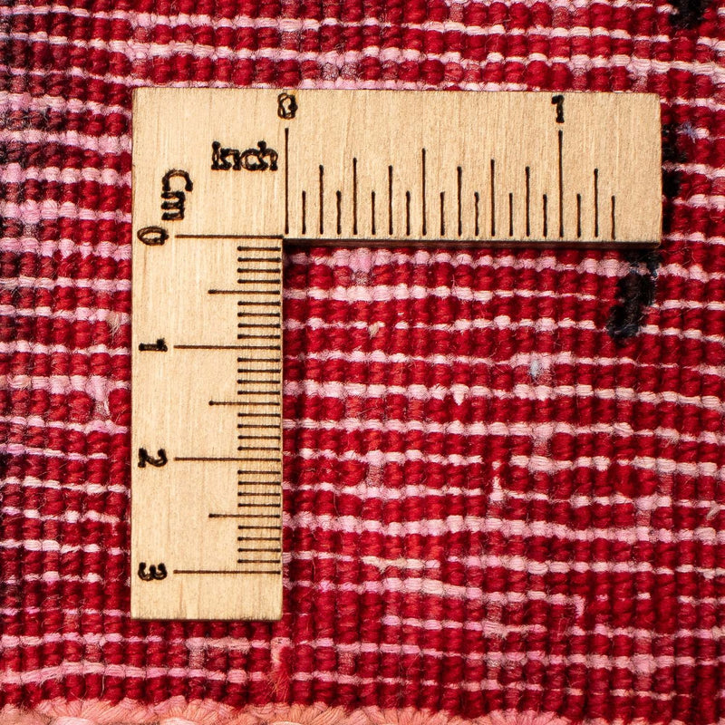 Vintage tæppe - 385 x 265 cm - mørkerød