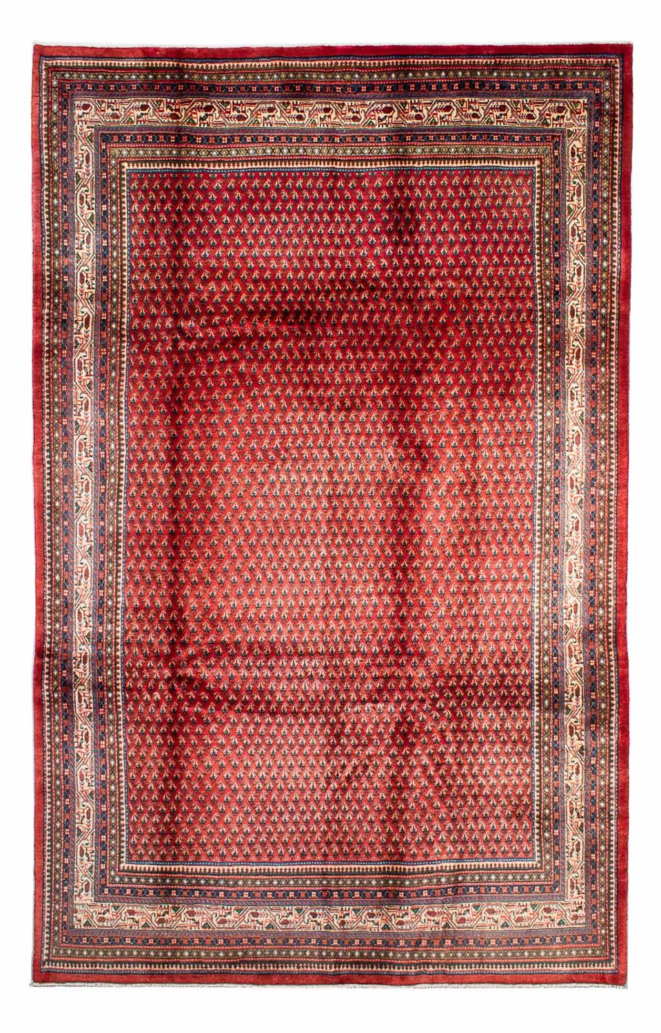 Persisk tæppe - Mir - 329 x 214 cm - mørkerød