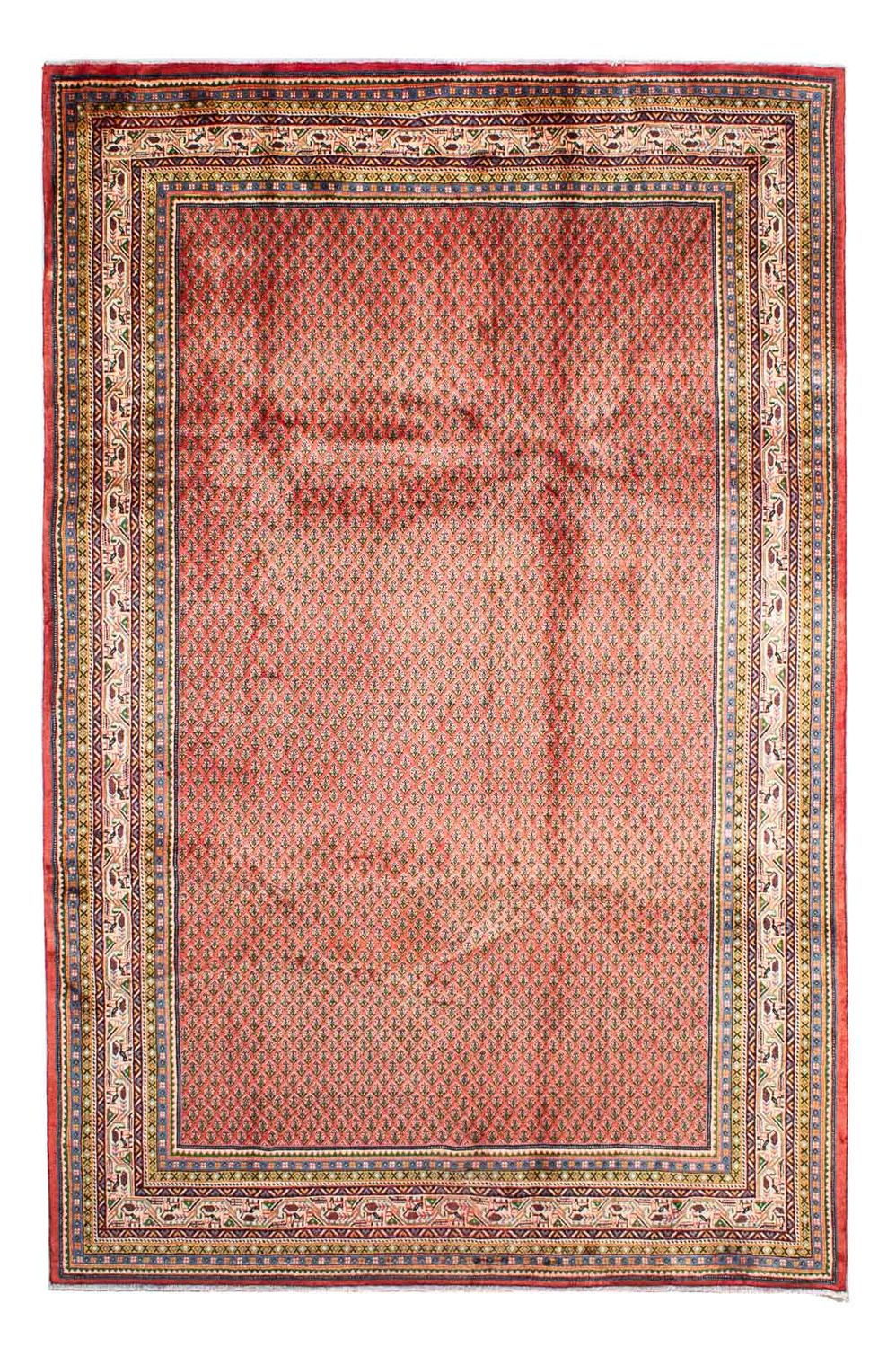 Persisk tæppe - Mir - 310 x 215 cm - mørkerød