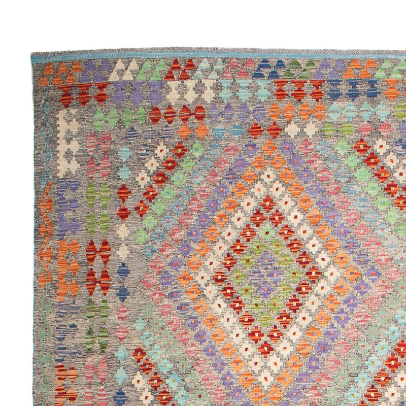 Kelim-tæppe - orientalsk - 349 x 257 cm - flerfarvet