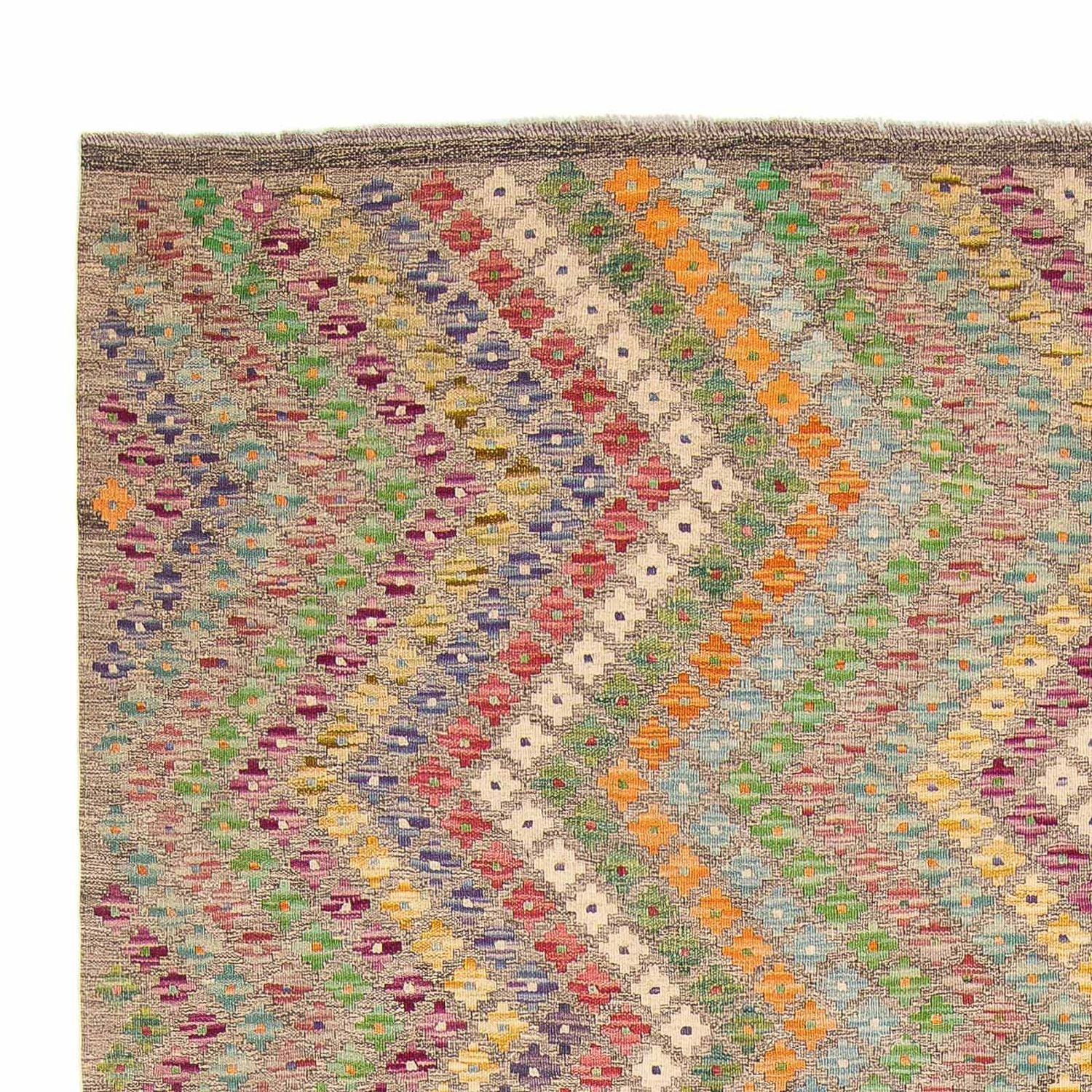Kelim Carpet - Splash - 298 x 210 cm - flerfarvet