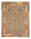 Kelim Carpet - Splash - 241 x 202 cm - flerfarvet