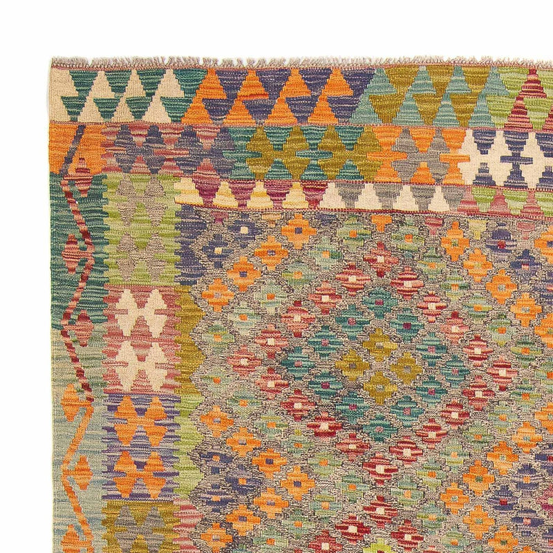 Kelim Carpet - Splash - 241 x 202 cm - flerfarvet