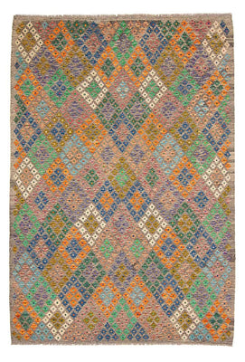 Kelim Carpet - Splash - 290 x 202 cm - flerfarvet