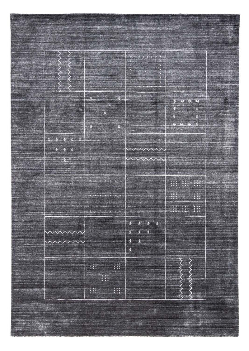 Vintage tæppe - 350 x 250 cm - grå