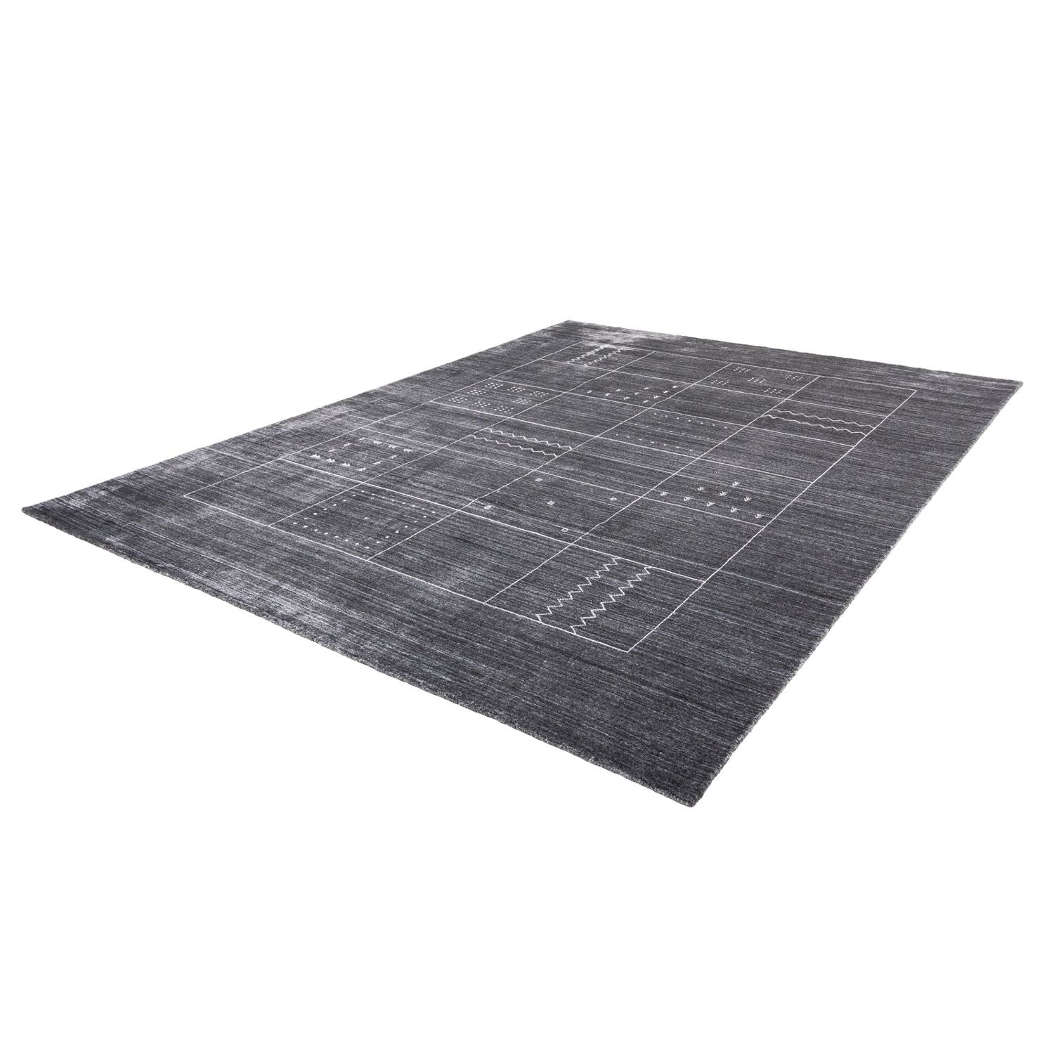 Vintage tæppe - 350 x 250 cm - grå