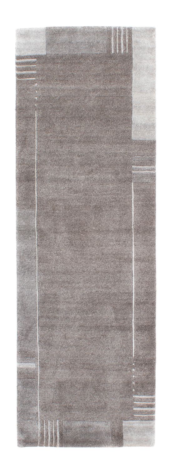 Løber Nepal Tæppe - 250 x 80 cm - grå