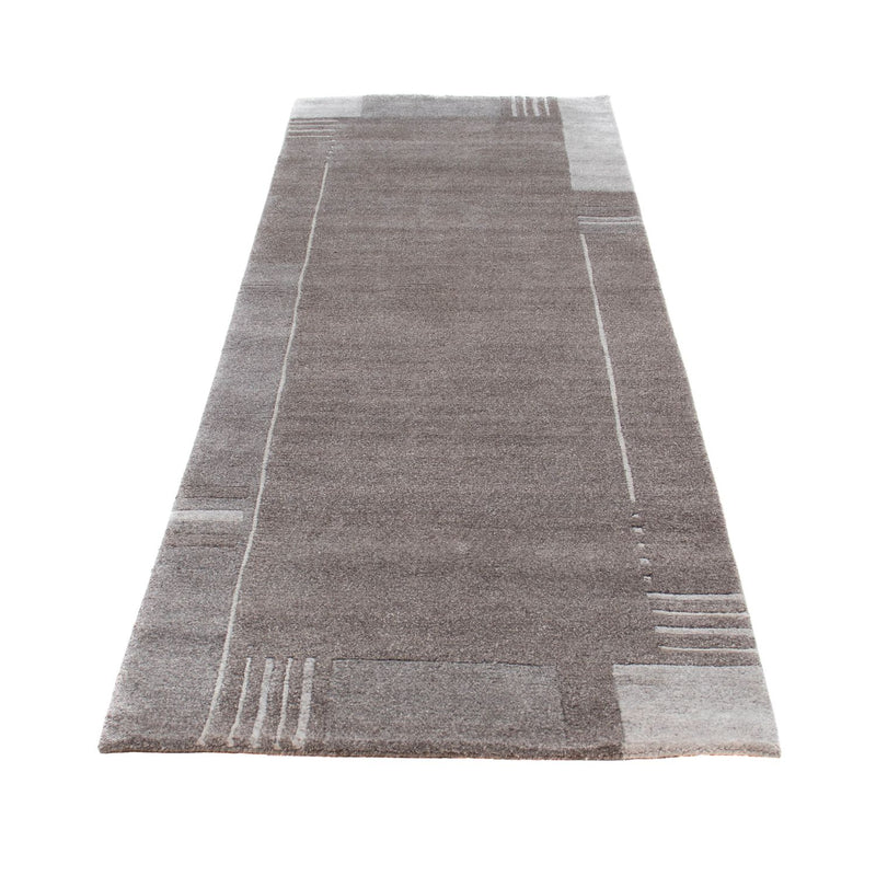 Løber Nepal Tæppe - 250 x 80 cm - grå