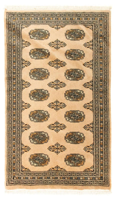 Afghansk tæppe - Bukhara - 130 x 77 cm - beige