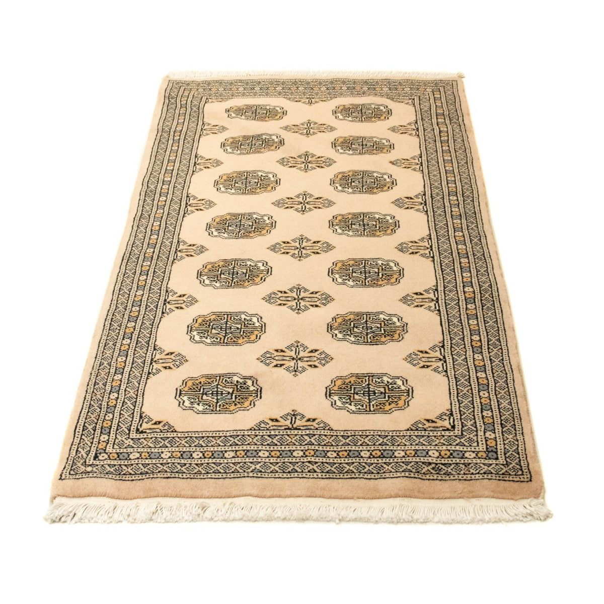 Afghansk tæppe - Bukhara - 130 x 77 cm - beige