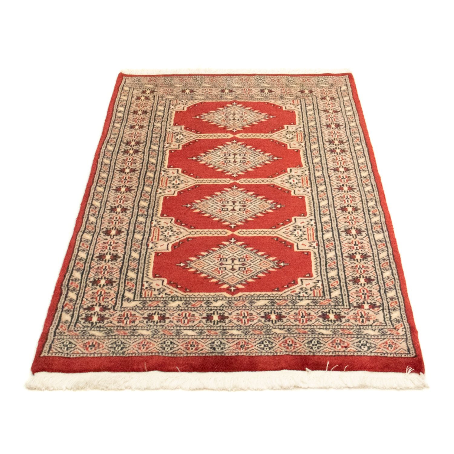 Afghansk tæppe - Bukhara - 127 x 77 cm - rød