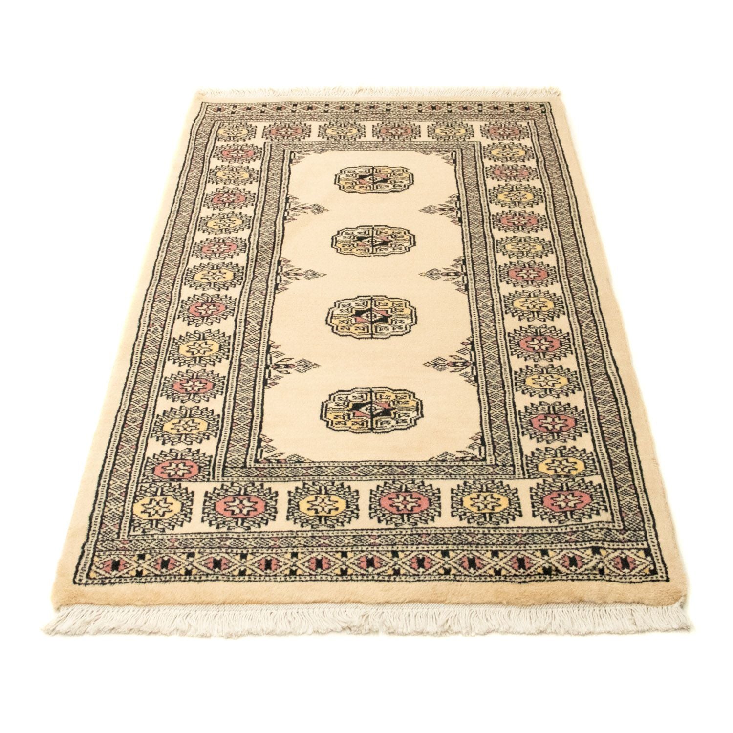 Afghansk tæppe - Bukhara - 126 x 78 cm - beige