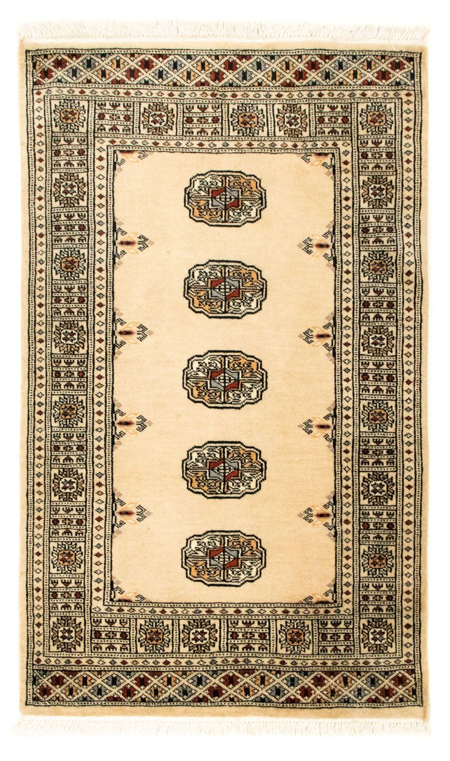 Afghansk tæppe - Bukhara - 129 x 78 cm - beige