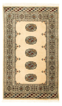 Afghansk tæppe - Bukhara - 129 x 78 cm - beige