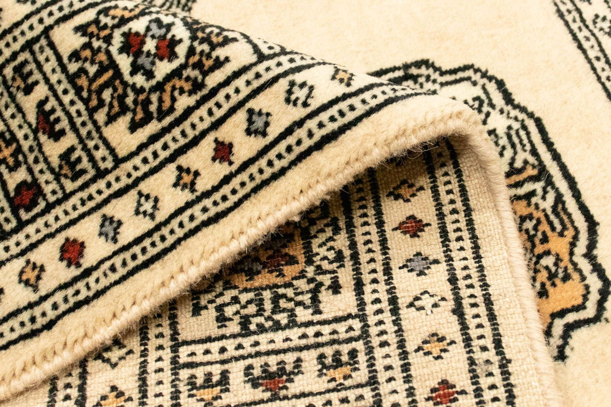 Afghansk tæppe - Bukhara - 129 x 78 cm - beige